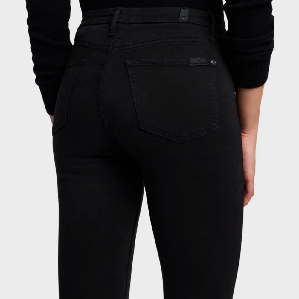 7 For All Mankind Skinny Jeans $218 Size 27 28"x28" Worn Once! Black